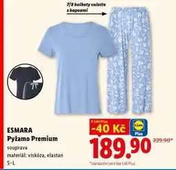 Lidl ESMARA Pyžamo Premium nabídka