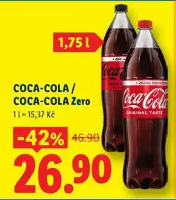 Lidl COCA-COLA, COCA-COLA ZERO nabídka