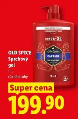 Lidl Old Spice sprchový gel nabídka
