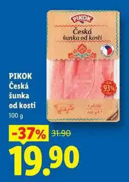 Lidl Pikok ČESKÁ ŠUNKA OD KOSTI nabídka