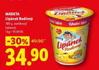 Lidl Madeta Lipánek rodinný nabídka