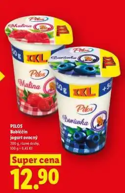 Lidl PILOS Babiččin jogurt ovocný nabídka
