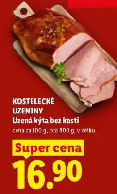 Lidl Kostelecké uzeniny uzená kýta bez kosti nabídka