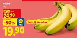 Lidl Banány nabídka
