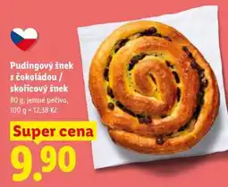 Lidl PUDINGOVÝ ŠNEK S ČOKOLÁDOU / SKOŘICOVÝ ŠNEK nabídka