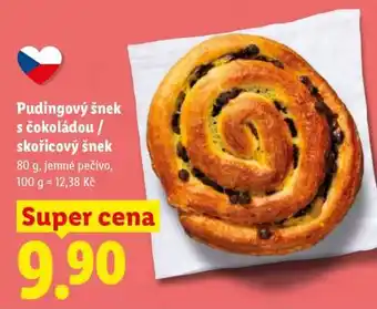 Lidl PUDINGOVÝ ŠNEK S ČOKOLÁDOU / SKOŘICOVÝ ŠNEK nabídka