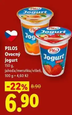 Lidl Pilos OVOCNÝ JOGURT nabídka