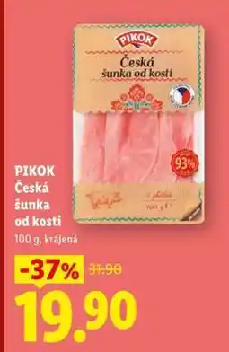 Lidl Pikok ČESKÁ ŠUNKA OD KOSTI nabídka
