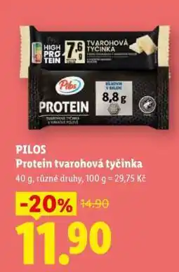 Lidl Pilos PROTEIN TVAROHOVÁ TYČINKA nabídka