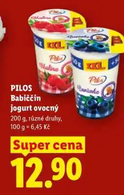Lidl PILOS Babiččin jogurt ovocný nabídka