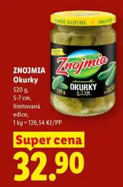 Lidl Znojmia Okurky nabídka