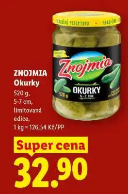 Lidl Znojmia Okurky nabídka