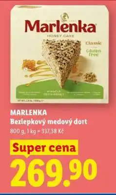 Lidl MARLENKA BEZLEPKOVÝ MEDOVÝ DORT nabídka