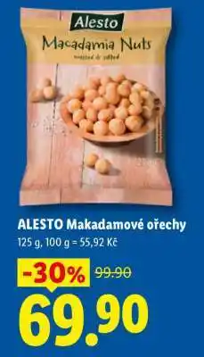 Lidl ALESTO Makadamové ořechy nabídka