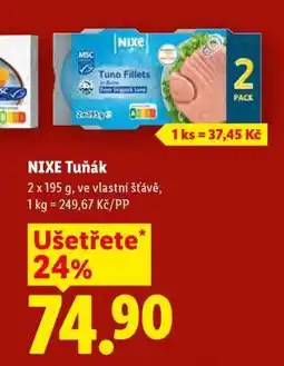 Lidl NIXE TUŇÁK nabídka