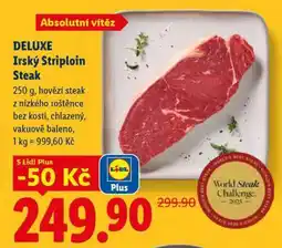 Lidl DELUXE Irský Striploin Steak nabídka