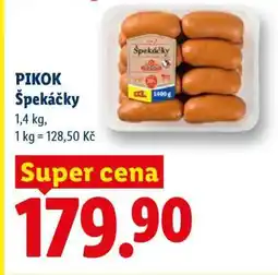 Lidl PIKOK ŠPEKÁČKY nabídka