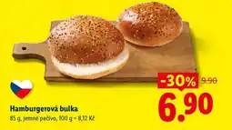 Lidl Hamburgerová bulka nabídka