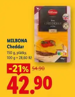 Lidl MILBONA CHEDDAR nabídka