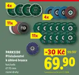 Lidl PARKSIDE Příslušenství k úhlové brusce nabídka