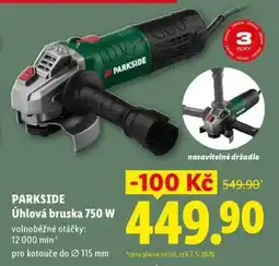 Lidl PARKSIDE Úhlová bruska 750 W nabídka