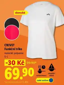 Lidl Crivit FUNKČNÍ TRIKO nabídka