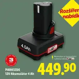 Lidl PARKSIDE 12V Akumulátor 4 Ah nabídka