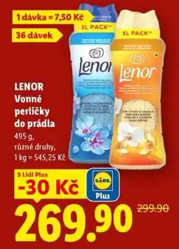 Lidl LENOR Vonné perličky do prádla nabídka