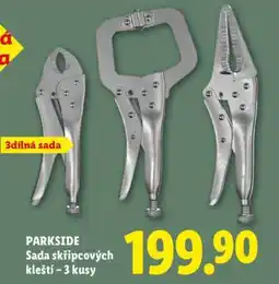 Lidl PARKSIDE Sada skřipcových kleští – 3 kusy nabídka