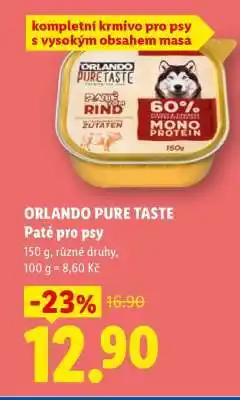 Lidl ORLANDO PURE TASTE Paté pro psy nabídka