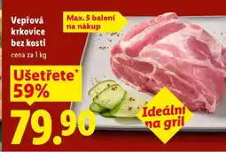 Lidl Vepřová krkovice bez kosti nabídka