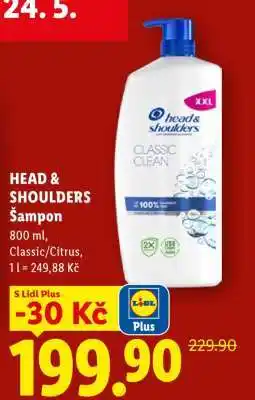 Lidl HEAD& SHOULDERS Šampon nabídka