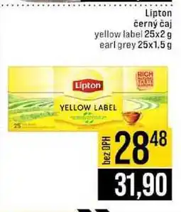 Jip Lipton černý čaj yellow label 25x2g earl grey 25x1,5 g nabídka