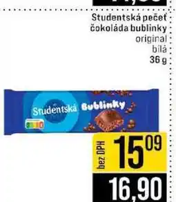 Jip Studentská pečeť čokoláda bublinky original bílá nabídka