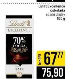 Jip Lindt Excellence čokoláda různé druhy nabídka
