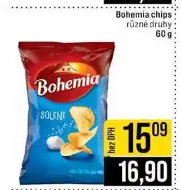 Jip Bohemia chips různé druhy nabídka
