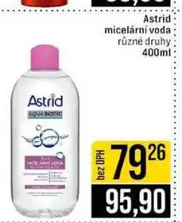 Jip Astrid micelární voda různé druhy nabídka