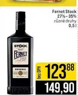 Jip Fernet Stock 27%-35% různé druhy nabídka