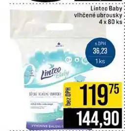 Jip Linteo Baby vlhčené ubrousky 4 x 80 ks nabídka