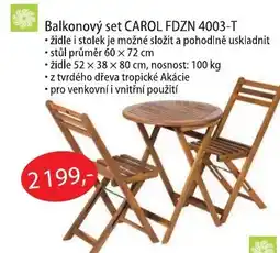 Fortel Balkonový set CAROL FDZN 4003-T nabídka