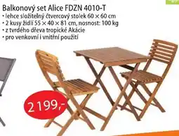 Fortel Balkonový set Alice FDZN 4010-T nabídka
