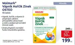 Benu WalmarkⓇ Vápník Hořčík Zinek OSTEO nabídka