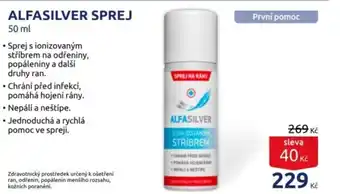 Benu Alfasilver sprej nabídka