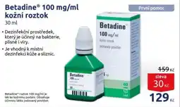 Benu Betadine® 100 mg/ml kožní roztok nabídka