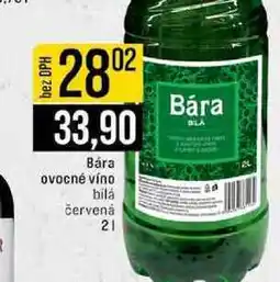 Jip Bára ovocné víno bilá červená nabídka