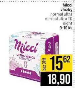 Jip Micci vložky normal ultra normal ultra TD night 9-10 ks nabídka