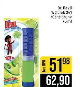 Jip Dr. Devil WC blok 3v1 různé druhy nabídka