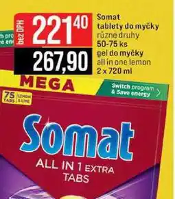 Jip Somat tablety do myčky různé druhy 50-75 ks nabídka