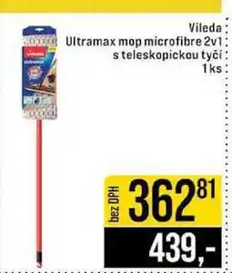 Jip Vileda Ultramax mop microfibre 2v1 s teleskopickou tyčí 1ks nabídka