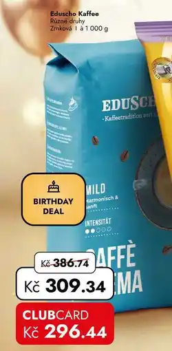 TRAVEL FREE Eduscho Kaffee Různé druhy nabídka
